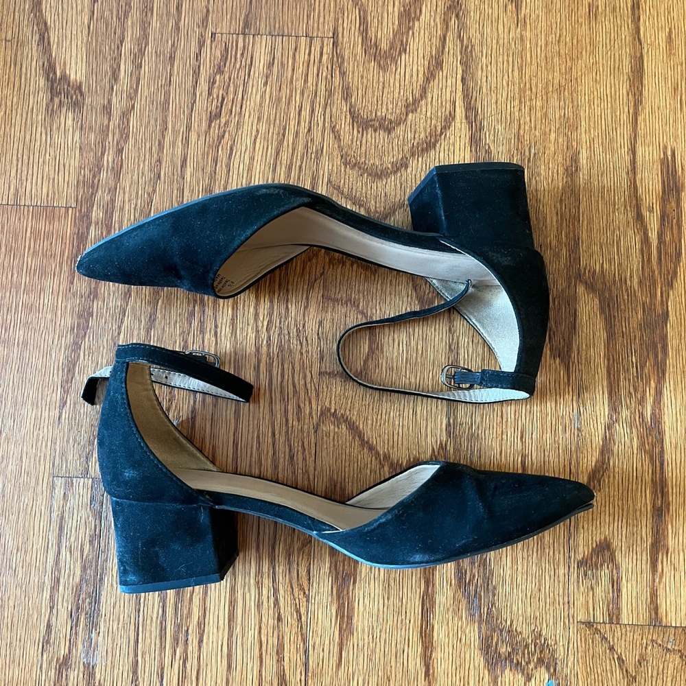 Elegant Black Block Heel